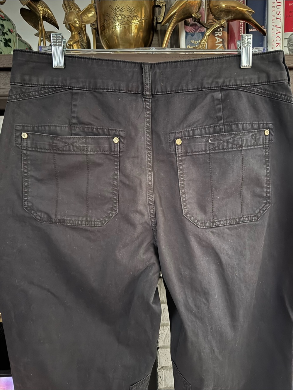 Pilcro Anthropologie Black Cargo Pants with Patch Pockets NEW never worn